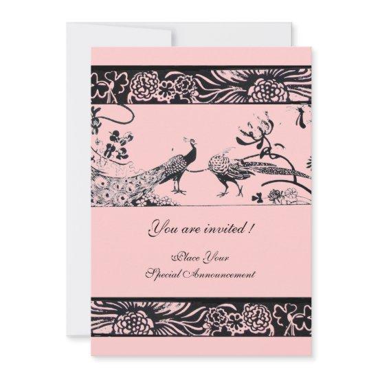 WEDDING LOVE BIRDS ,black and white pink