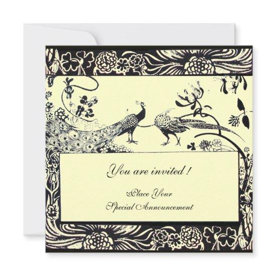 WEDDING LOVE BIRDS ,black and white ,yellow