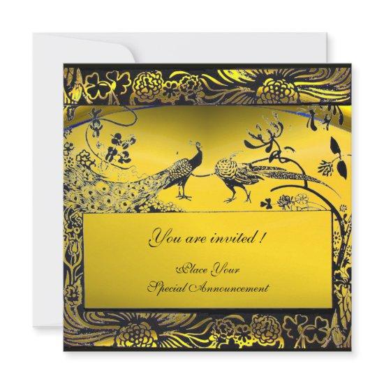 WEDDING LOVE BIRDS ,black and white ,yellow