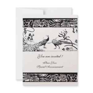 WEDDING LOVE BIRDS ,black champagne metallic paper