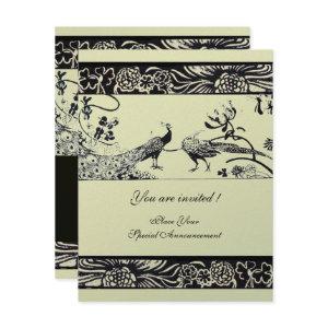 WEDDING LOVE BIRDS ,black ,silver metallic paper