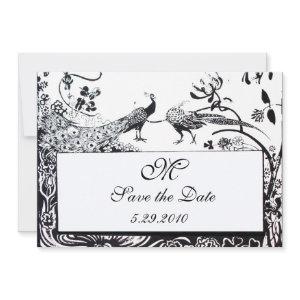WEDDING LOVE BIRDS MONOGRAM,black and white