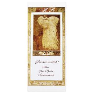 WEDDING LOVE PEACOCK MONOGRAM Brown  Programme Program