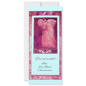 WEDDING LOVE PEACOCK MONOGRAM ,pink red white blue