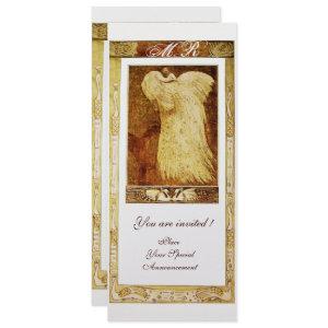 WEDDING LOVE PEACOCK MONOGRAM White Pearl