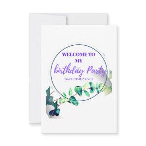 Welcome to my birthday day party