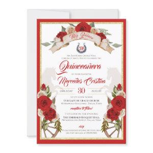 Western Charro Candy Red Rustic Quinceañera