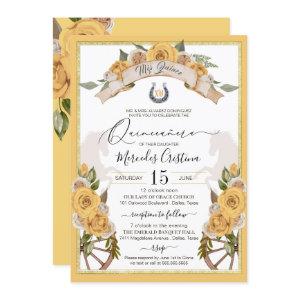 Western Charro Yellow Roses Quinceanera