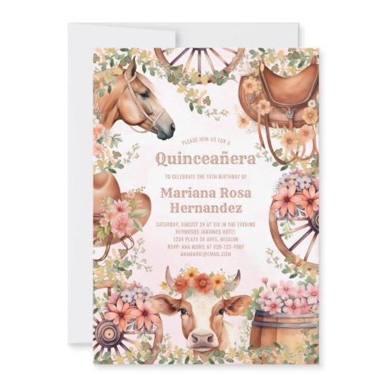 Western Cowgirl Quinceanera Birthday Party