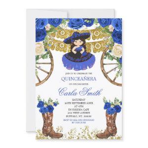 Western Navy Blue and Gold Charra 15 Anos