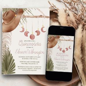 Western Quinceanera Rustic Boho Pampas Grass