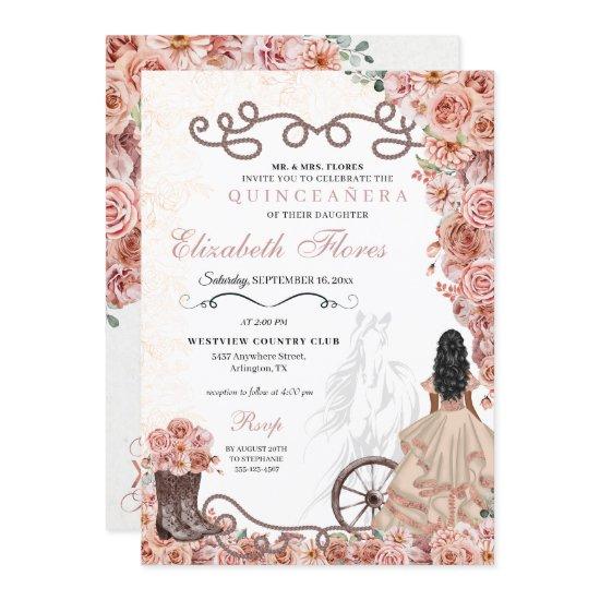 Western Rose Gold Princess Charra Quinceañera