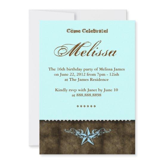 Western Sweet 16  Blue Star Brown