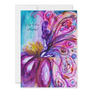 WHIMSICAL CUTE FLOWER FAIRY IN PINK,GOLD SPARKLES