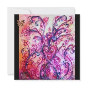 WHIMSICAL FLOURISHES bright red ,pink purple black