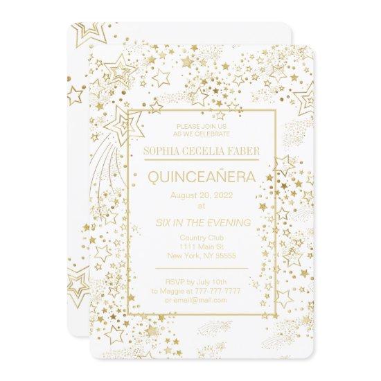 White and Gold Quinceañera Party