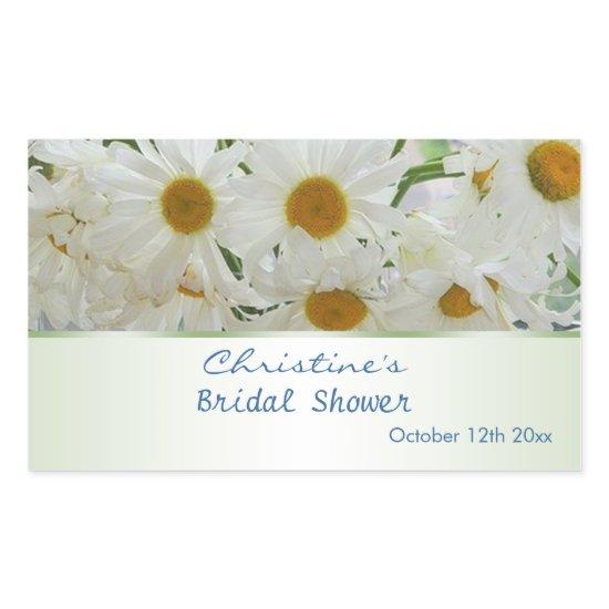 White daisy flowers Bridal Shower Sticker