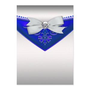 White Diamond Royal Blue Birthday Party