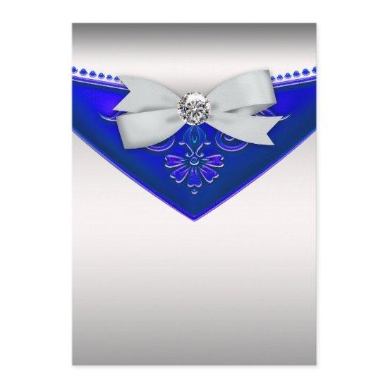 White Diamond Royal Blue Birthday Party