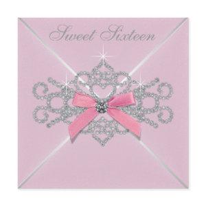 White Diamonds Pink Sweet 16 Birthday Party