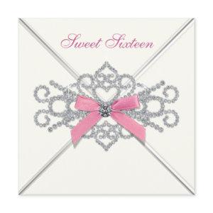White Diamonds Pink Sweet 16 Party