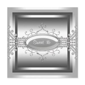 White Diamonds White Sweet 16 Birthday Party