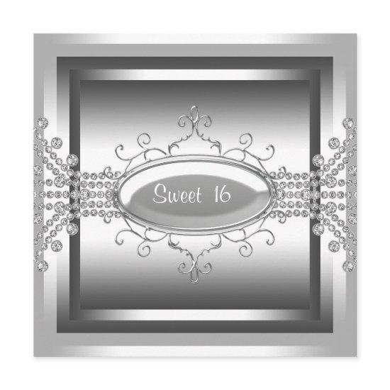 White Diamonds White Sweet 16 Birthday Party