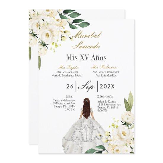 White dress quinceañera