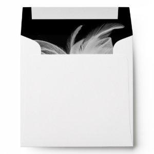 White Feathers  Envelope