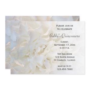 White Floral Quinceanera