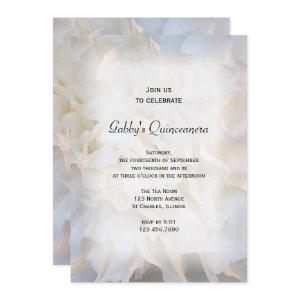 White Floral Quinceañera Party