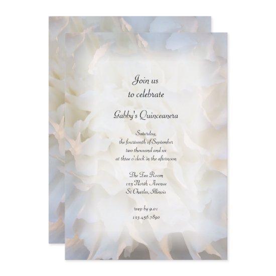 White Floral Quinceañera Party