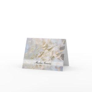 White Floral Spanish Thank You Gracias