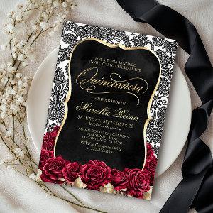 White Gold Black Quinceañera
