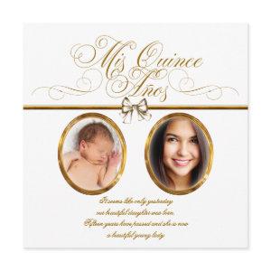 White Gold Photo Quinceanera
