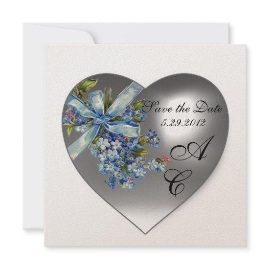 WHITE HEART FORGET ME NOT MONOGRAM Champagne