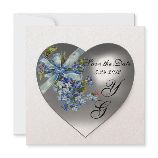 WHITE HEART FORGET ME NOT MONOGRAM Champagne