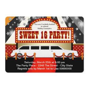 White Limo Movie Star Sweet 16 Party