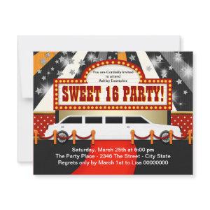 White Limo Movie Star Sweet 16 Party
