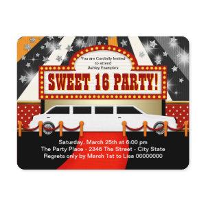 White Limo Movie Star Sweet 16 Party