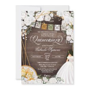 White Roses Elegant Western Charro Quinceanera