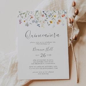 Wild Multicolor Floral Quinceañera