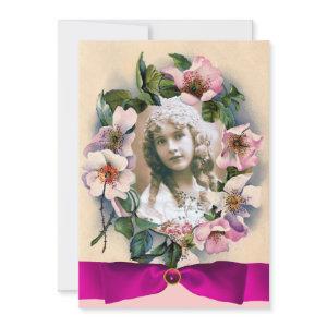 WILD ROSES AND PINK RIBBON SWEET16 PHOTO TEMPLATE