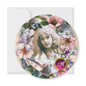 WILD ROSES AND SEA SHELLS SWEET 16 PHOTO TEMPLATE