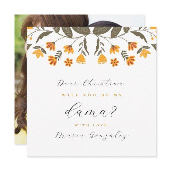 Will you be my Dama Proposal Quinceanera Photo