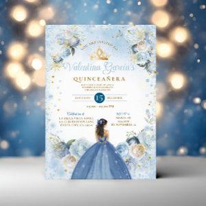 Winter Fairy Tale Quinceañera 15 Anos Gold Crown