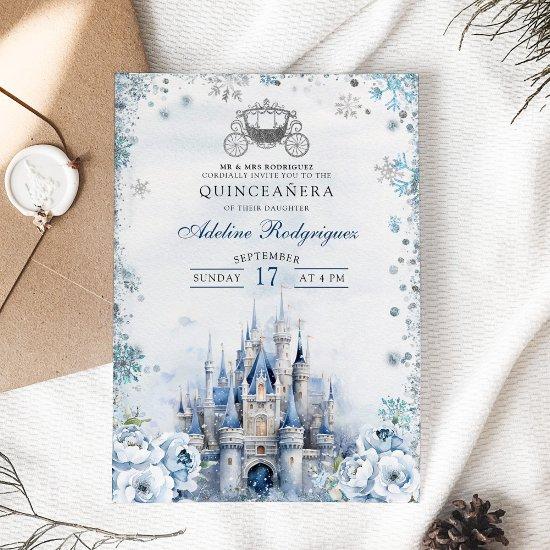 Winter Fairytale Castle Carriage Quince Birthday