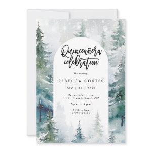 Winter Snow Quinceanera 15th birthday