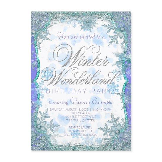 Winter Wonderland Frozen Birthday Party