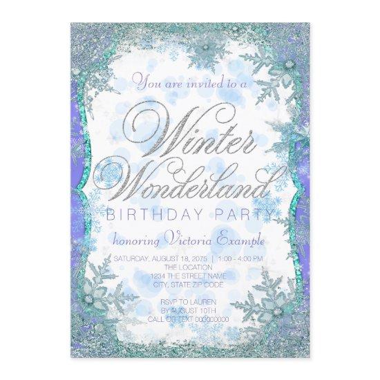 Winter Wonderland Frozen Birthday Party